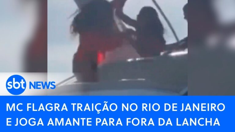 MC flagra traição no Rio de Janeiro e joga amante para fora da lancha